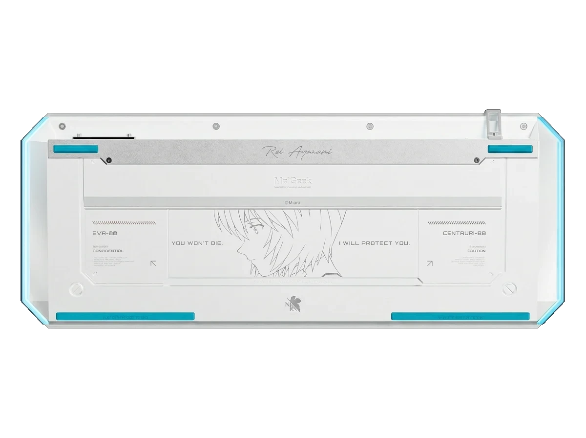 Plaque arrière Rei Ayanami EVA-00 — portrait au trait